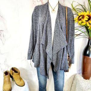 Barefoot Dreams bamboo chic lite drape front cardigan